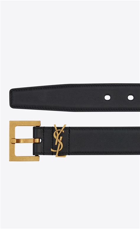 ysl monogram belt women's